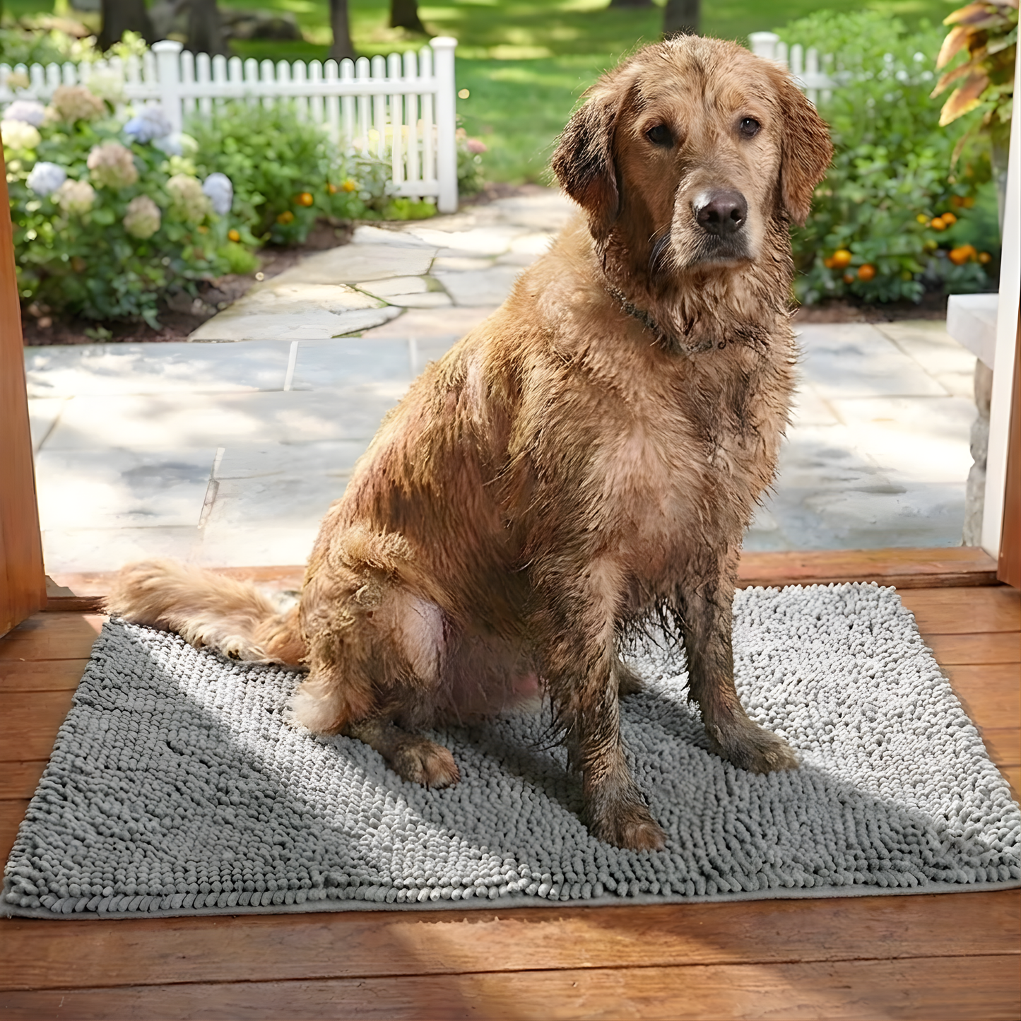 MudPaw: Alfombra secapatas (chenilla de microfibra ultra absorbente)