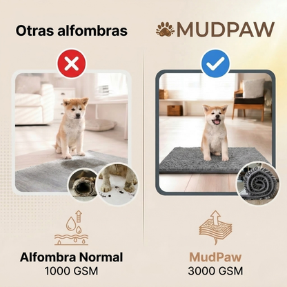 MudPaw: Alfombra secapatas (chenilla de microfibra ultra absorbente)