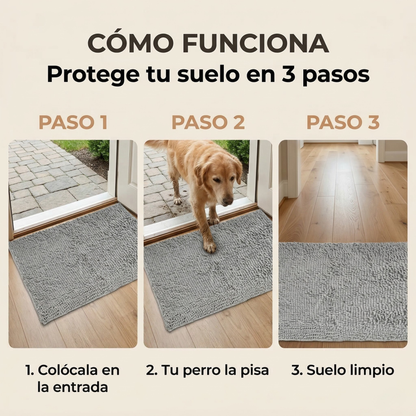 MudPaw: Alfombra secapatas (chenilla de microfibra ultra absorbente)